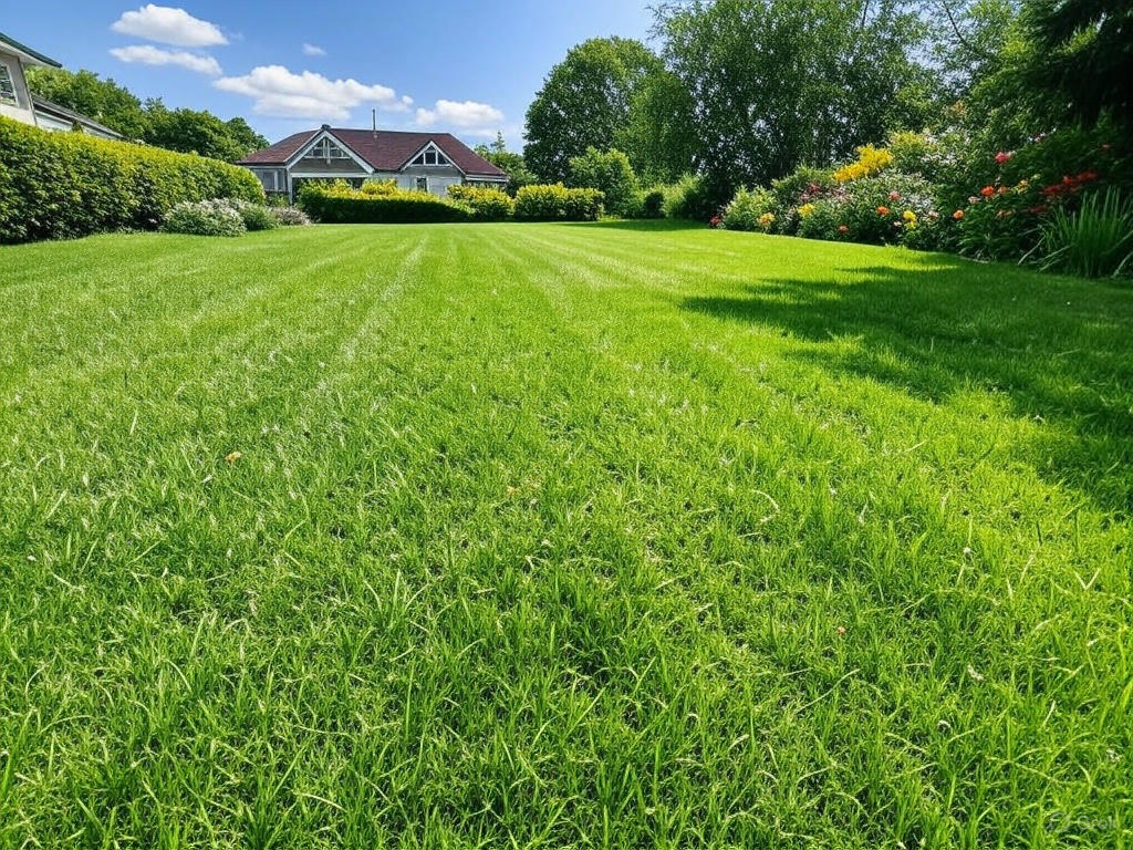 Lawn application of compost